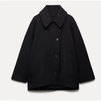 Abrigo de Lana Oversize Viola