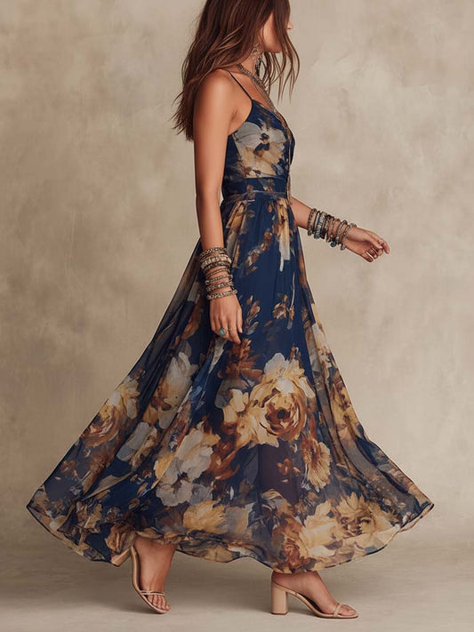 Vestido Largo Floral Deborah