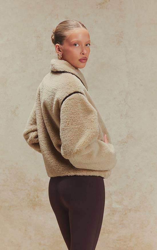 Chaqueta Borg Beige