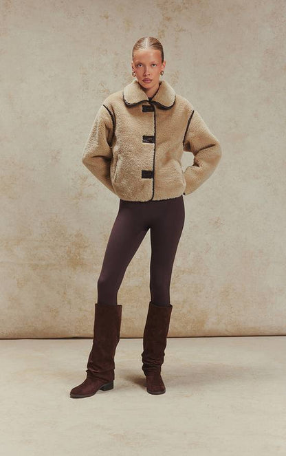 Chaqueta Borg Beige