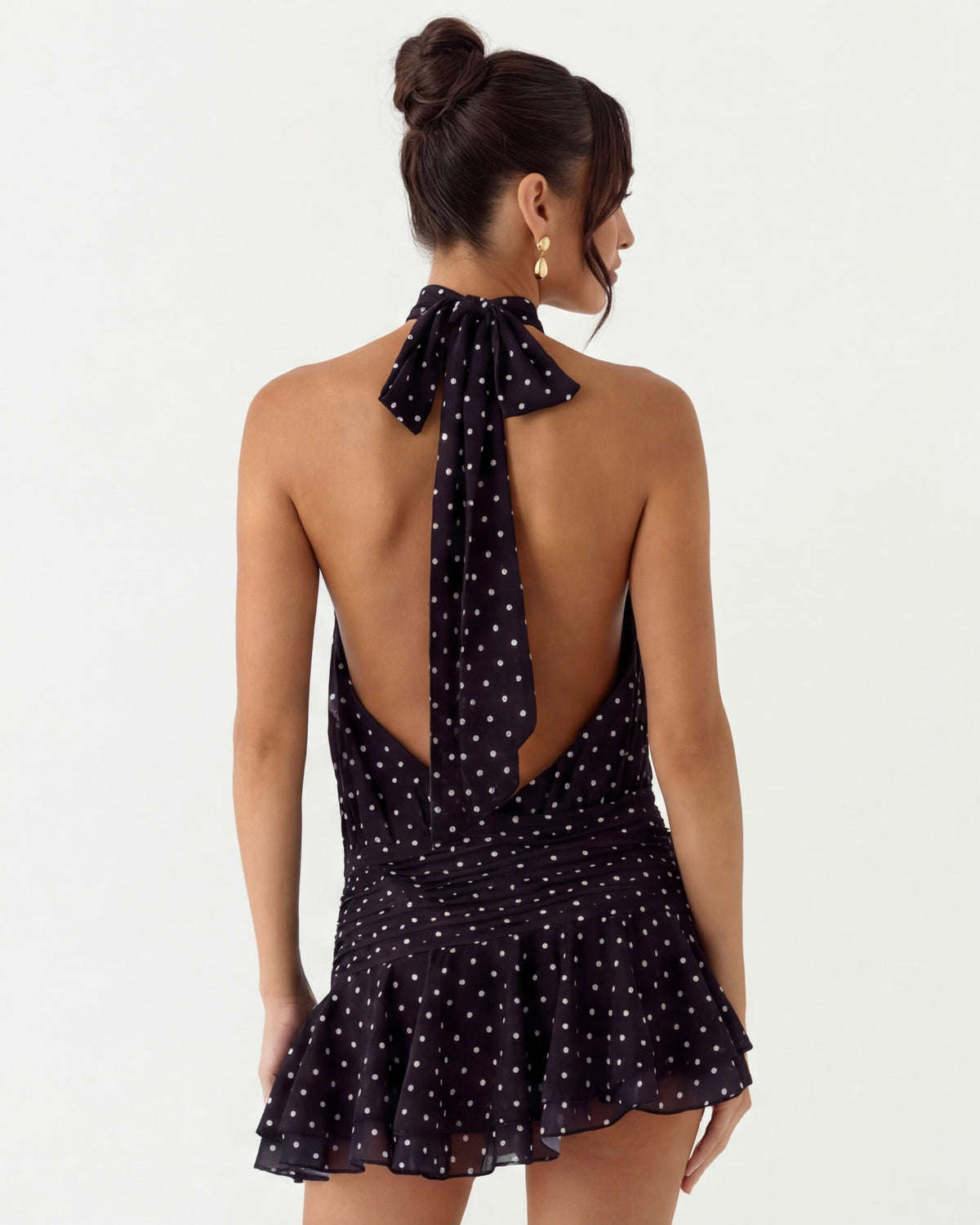 Vestido Corto Halter Jazmín de Primavera