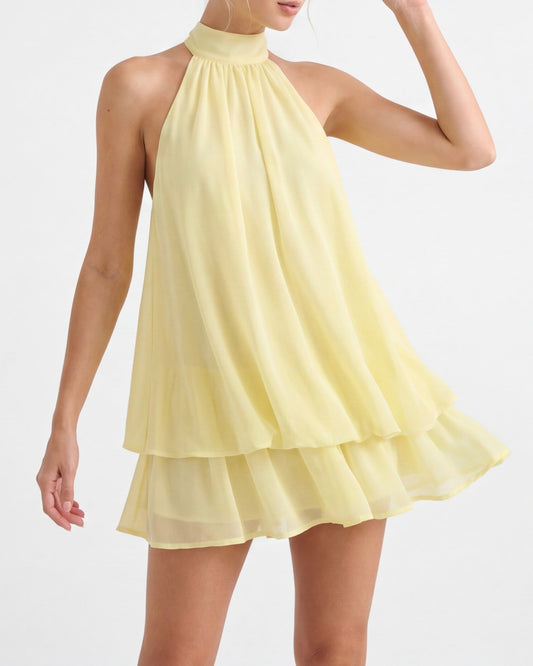 Vestido Corto Halter Riviera del Valle