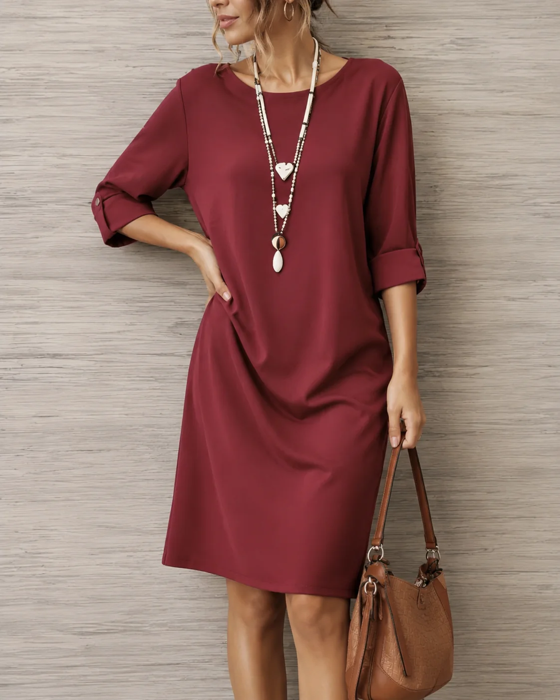 LANIRA | Vestido Midi Efecto Estilizador
