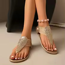 Sandalias brillantes