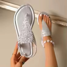 Sandalias brillantes