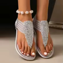 Sandalias brillantes