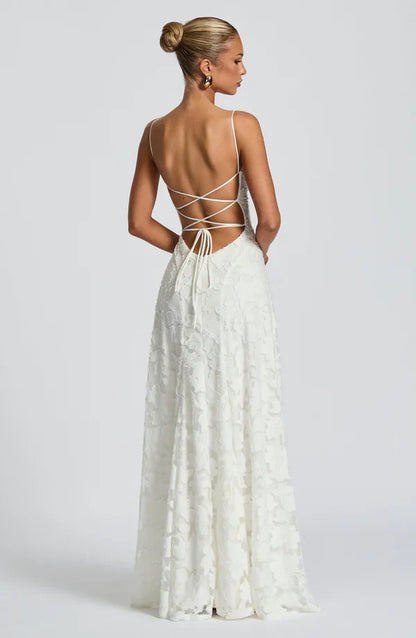 Vestido Largo Floral con Corsé Luz de la Estrella