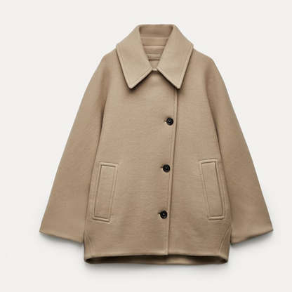 Abrigo de Lana Oversize Viola