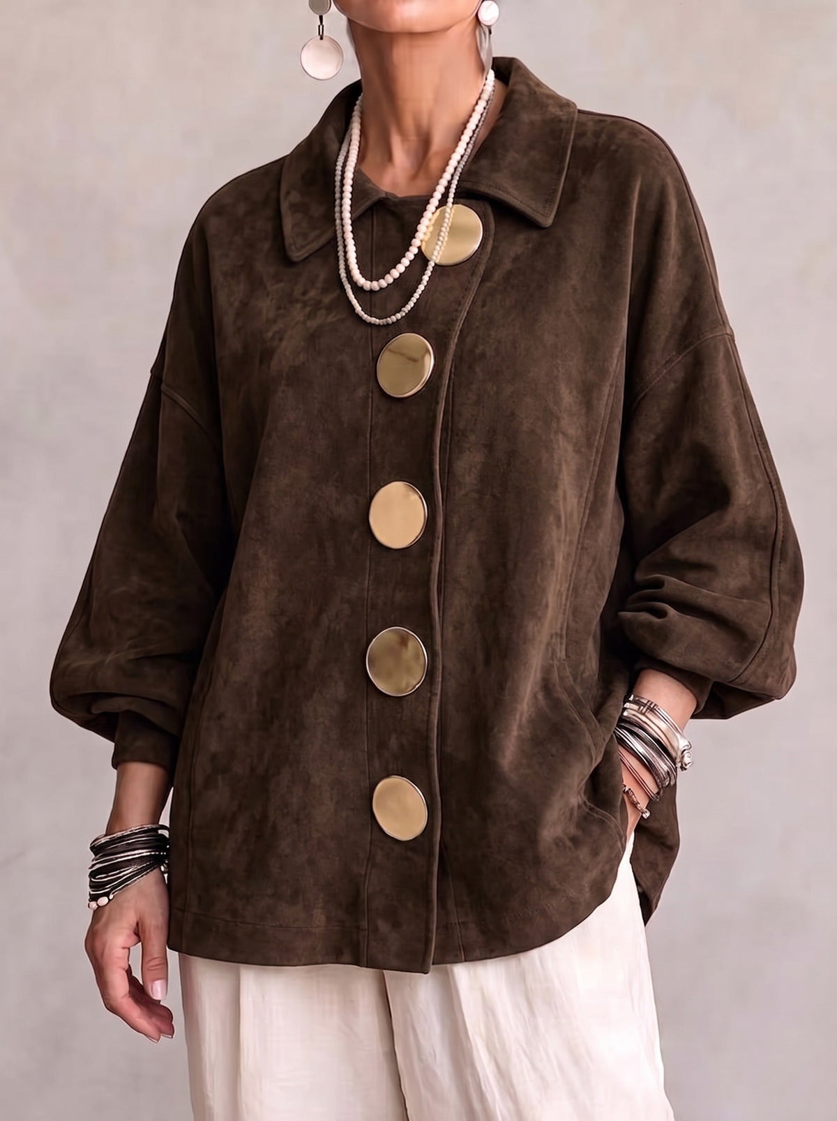 Sobrecamisa Lorene Efecto Ante