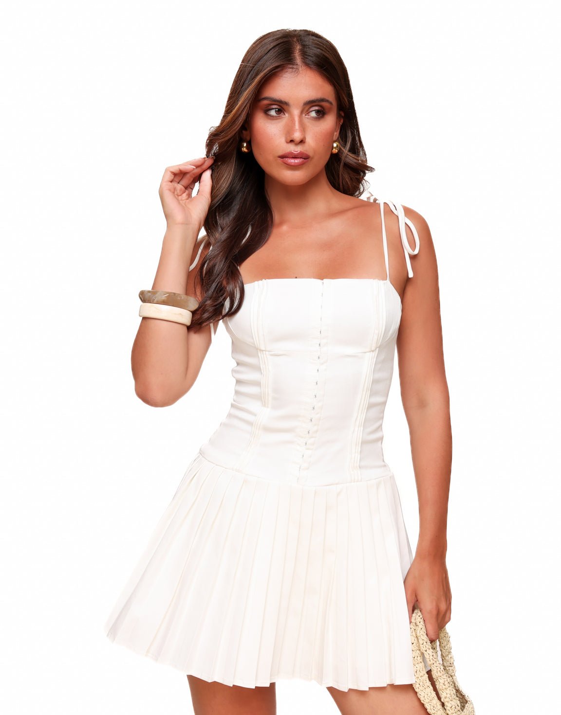 Vestido Corto con Corsé Verano de Primavera